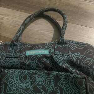 Tupperware Women's Tote Bag - Black and Teal